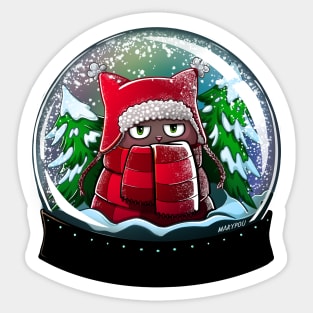 Snow Globe & Pou Sticker